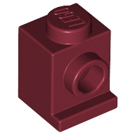 Brick Special 1 × 1 with Headlight Dark Red
