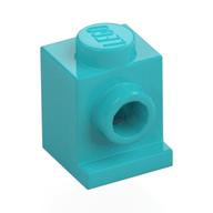 Brick Special 1 × 1 with Headlight Mittelazur