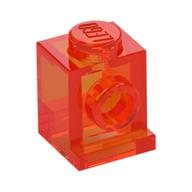 Brick Special 1 × 1 with Headlight Trans-Neon Orange