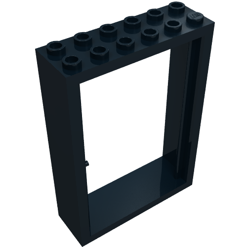Door Frame 2 × 6 × 7 Black