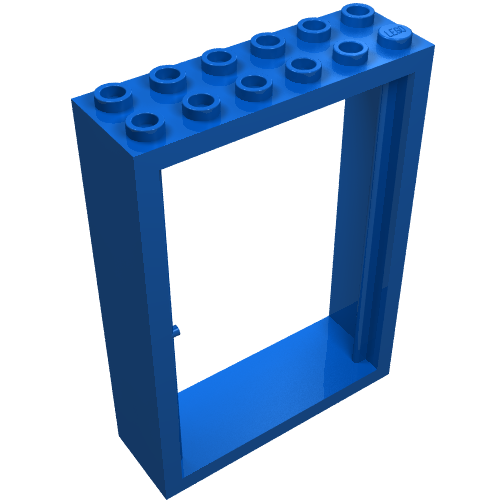 Door Frame 2 × 6 × 7 Blue