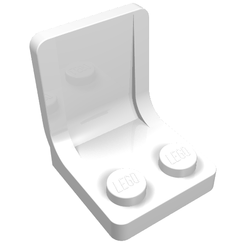 Seat / Chair 2 × 2 White