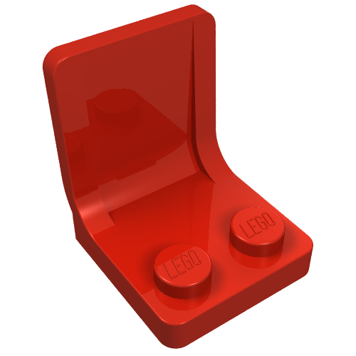Seat / Chair 2 × 2 Rot