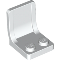 Seat / Chair 2 × 2 with Center Sprue Mark Weiß