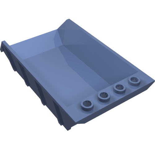Tipper Bed 4 × 6, Open Studs Sand Blue