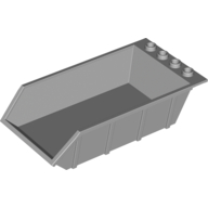 Tipper Bed 4 × 6, Open Studs Light Bluish Gray