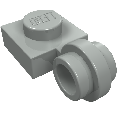 Plate Special 1 × 1 with Clip Light, Bar Hole [Thin Ring]