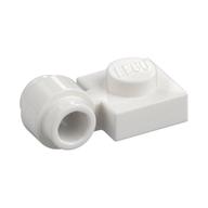 Plate Special 1 × 1 with Clip Light, Bar Hole [Thick Ring] White