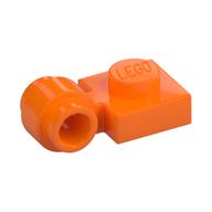 Plate Special 1 × 1 with Clip Light, Bar Hole [Thick Ring] Orange