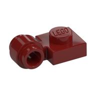 Plate Special 1 × 1 with Clip Light, Bar Hole [Thick Ring] Dunkelrot