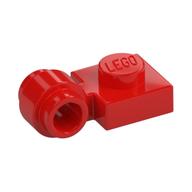Plate Special 1 × 1 with Clip Light, Bar Hole [Thick Ring] Rot