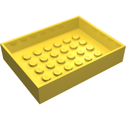 Box 6 × 8 × 1 1/3 Bottom Yellow
