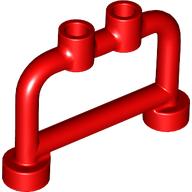 Stange 1 × 4 × 2 mit Noppen Rot