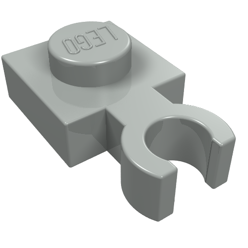 Plate Special 1 × 1 with Clip Vertical [Thin Open O Clip]