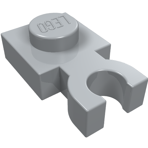 Plate Special 1 × 1 with Clip Vertical [Thick U Clip] Light Bluish Gray