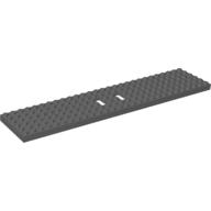 Vehicle Base, Train 6 × 28 with Two 1 × 2 Openings [3 Round Holes Each End] Dark Bluish Gray