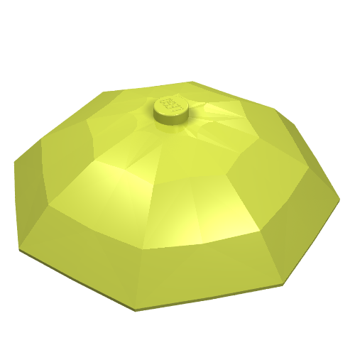 Equipment Umbrella Top with No Bottom Flaps, 6 × 6 with Top Stud Medium Lime