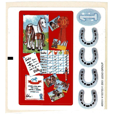 Sticker Sheet for Set 3124-1 [No Color/Any Color]