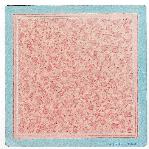 Playmat, Scala, with Roses Print Salmon