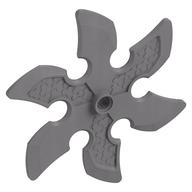 Large Figure Weapon 6 Blade Ninja Star / Shuriken Flat Silver