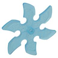 Large Figure Weapon 6 Blade Ninja Star / Shuriken Transparent-Hellblau