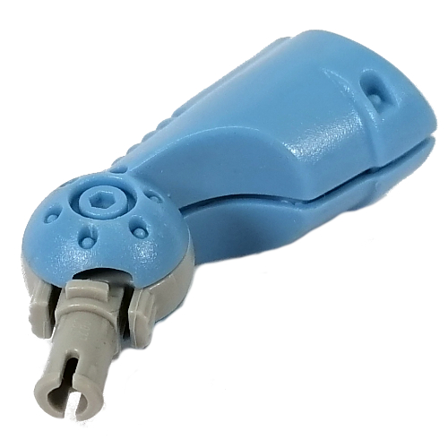 Large Figure Limb, Mechanical Short, with Light Gray Pin and Socket Dunkelgrau