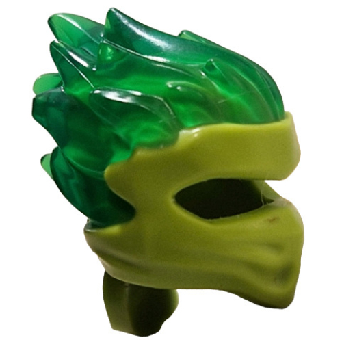 Wrap with Flames Trans-Green Pattern Lime