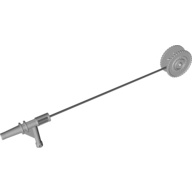 Duplo Winch Drum Narrow with Black String and Light Bluish Gray Nozzle Light Bluish Gray