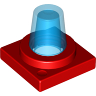 Duplo Flashlight, 2 × 2 Base with Trans-Dark Blue Light Rot