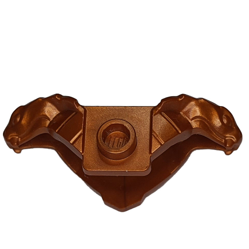 Minifig Neckwear Shoulder Armor, Dual Sides Pearl Copper