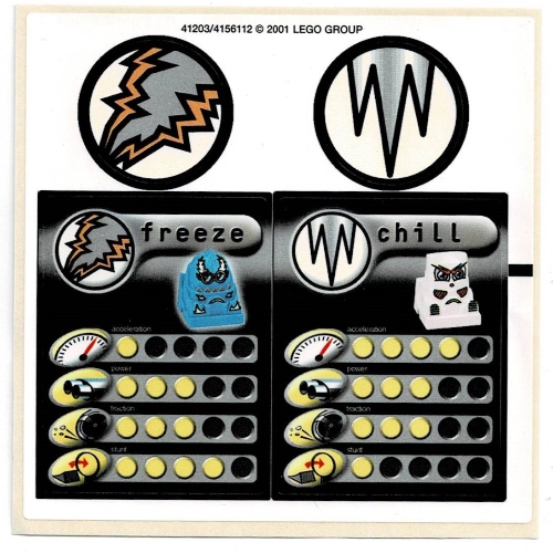 Sticker Sheet 2 for Set 4579-1 [No Color/Any Color]
