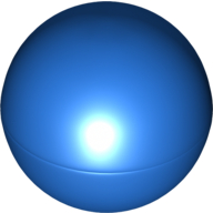 Ball, Hard Plastic, 51mm (approx. 6 studs diameter) Blau