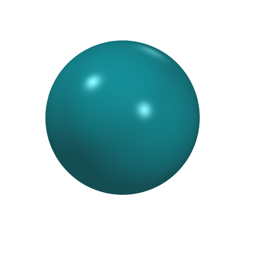 Ball, Hard Plastic, 51mm (approx. 6 studs diameter) Dark Turquoise
