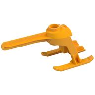 Helicopter Tail and Landing Gear Bright Light Orange