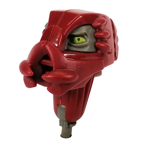 Large Figure Head, with Pin, Gorm Dunkelrot