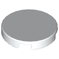 Tile Round 2 × 2 with Bottom Cross White