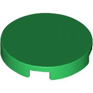 Tile Round 2 × 2 with Bottom Cross Green