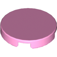 Tile Round 2 × 2 with Bottom Cross Leuchtrosa