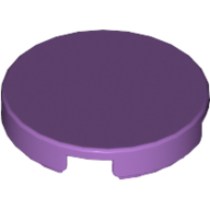 Tile Round 2 × 2 with Bottom Cross Medium Lavender