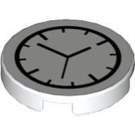Tile Round 2 × 2 with Clock Print