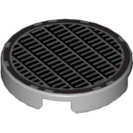 Tile Round 2 × 2 with Fine Mesh Grill Print