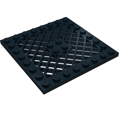 Plate Special 8 × 8 with Grille [No Hole in Center]