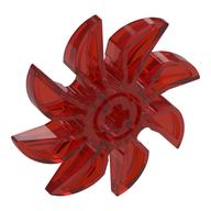 Propeller 8 Blade 5 Diameter Trans-Red