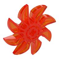 Propeller 8 Blade 5 Diameter Transparent-Neonorange