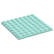 Plate 8 × 8 Aqua
