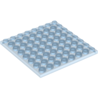Plate 8 × 8 Trans-Medium Blue