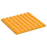 Plate 8 × 8 Bright Light Orange