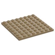 Plate 8 × 8 Dark Tan