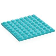 Plate 8 × 8 Medium Azure