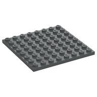 Platte 8 × 8 Dunkelblaugrau